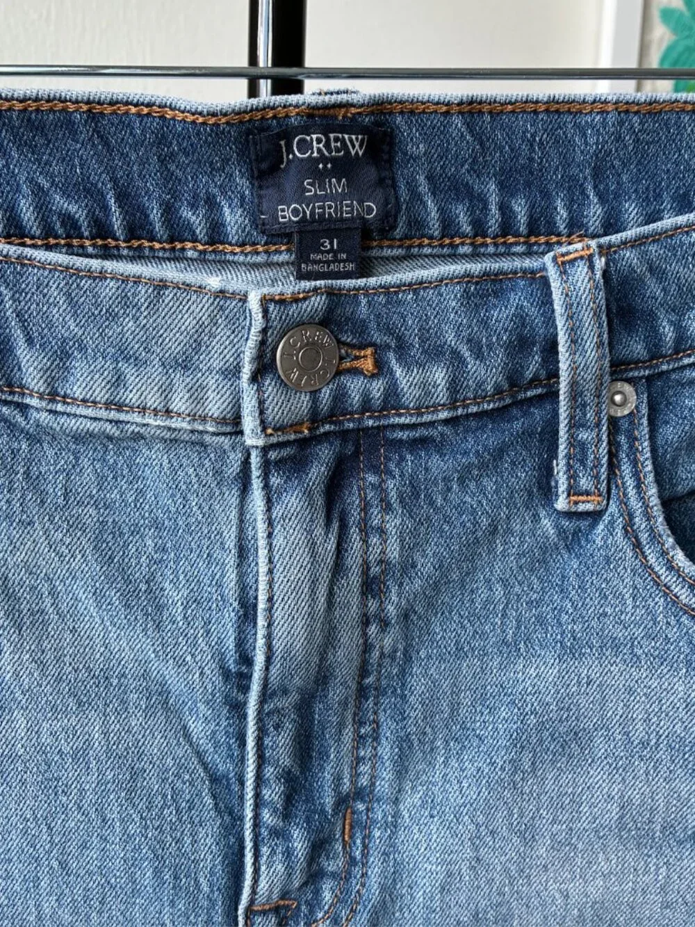 J. Crew Slim Boyfriend Jean in All-Day Stretch - Size 31